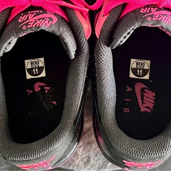 RARE Nike Air Force 1 Low Men’s 11 Pink Splatter 488298-616 - Picture 6 of 8